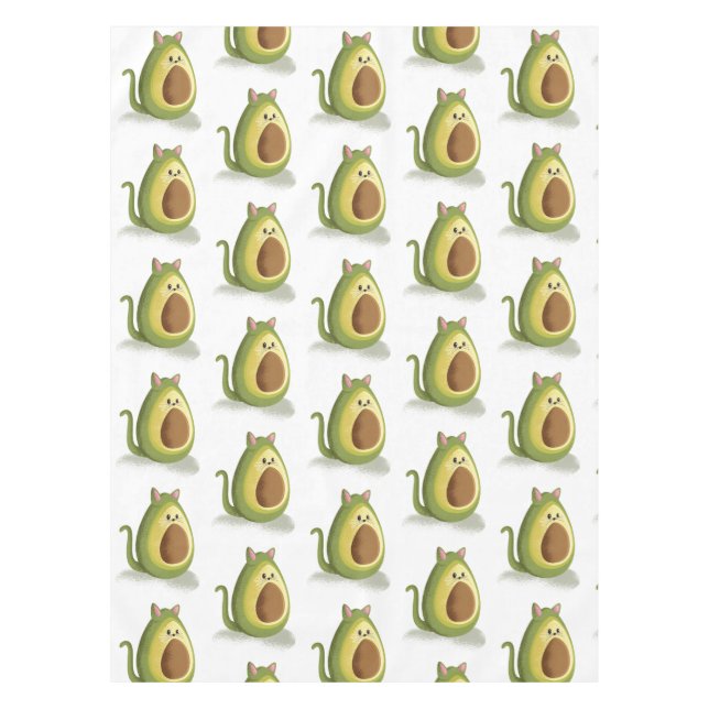 Avocado Cat Tablecloth (Front)
