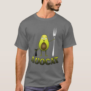 Avocado Cat Women Men Vegetarian Vegan Cat Avocato T-Shirt