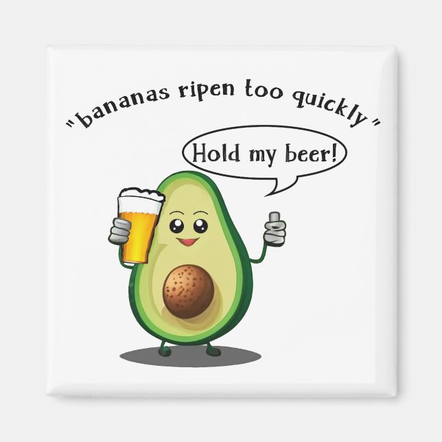 Avocado Challenge Magnet (Front)