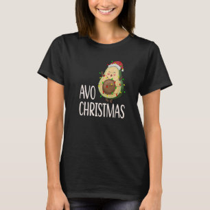 Avocado Christmas Avo Merry Christmas Santa Hat V T-Shirt
