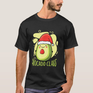 Avocado Christmas Vegan Santa Claus Guacamole Low T-Shirt