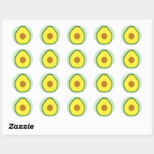 Avocado Classic Round Sticker