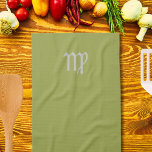 Avocado  colour - Virgo  Zodiac  Kitchen Towel<br><div class="desc">Avocado Colour with Virgo Zodiac sign  .Ktchen towel   for a home cook,  a professional chef born  between August 23 and September 22 .</div>