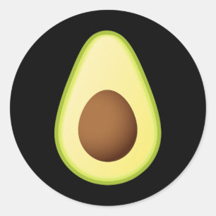 Avocado Costume Fruit Halloween Classic Round Sticker