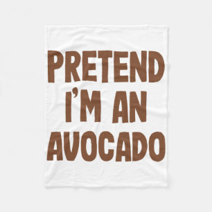 Avocado Costume Halloween Fleece Blanket