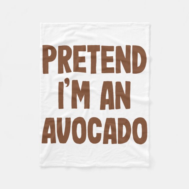 Avocado Costume Halloween  Fleece Blanket (Front)