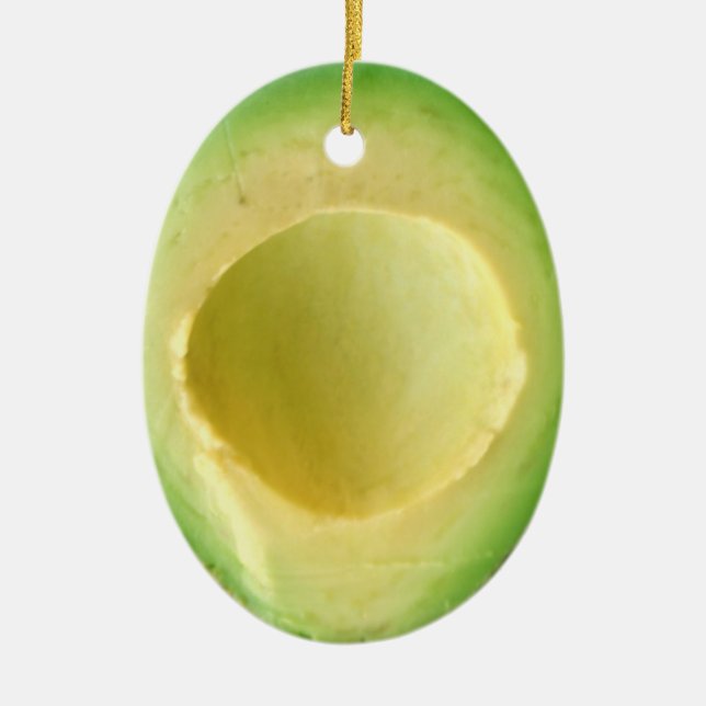 Avocado Crazy 4Owen Ceramic Ornament (Front)