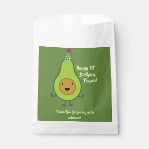 Avocado Cute 1st Birthday Party Favour Bags