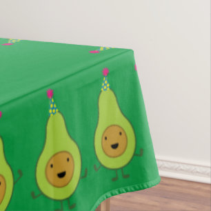 Avocado Cute First Birthday Table Cloth