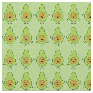 Avocado Cute Kids Cartoon Fabric