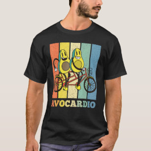 Avocado Cycling Cute Bike Workout Avocardio Day T-Shirt