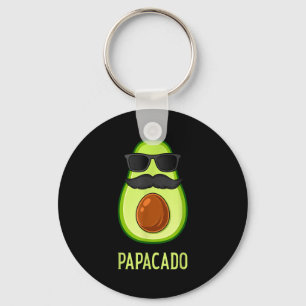 Avocado Dad Papacado Funny Daddy Father Avocado Keychain