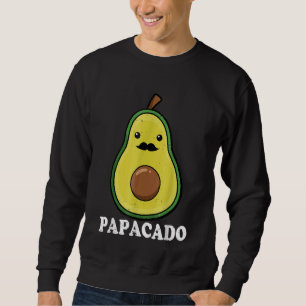 Avocado Dad Vegan Guacamole Avocado Papacado Fathe Sweatshirt