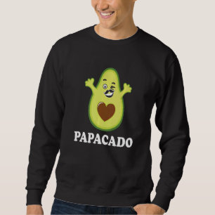 Avocado Dad Vegan Guacamole Avocado Papacado Fathe Sweatshirt