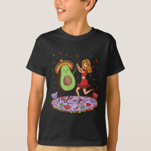 Avocado Dancing Salsa Cinco De Mayo Mexican Avocad T-Shirt