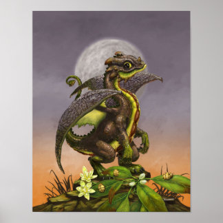 Avocado Dragon 11x14 (4x6 and up) Poster