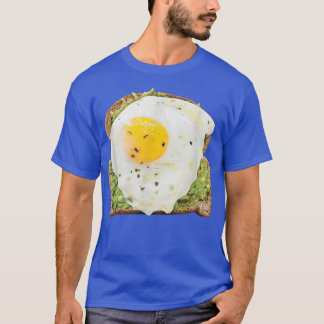 Avocado Egg Toast Guacamole Avocado Lover Vegan T-Shirt