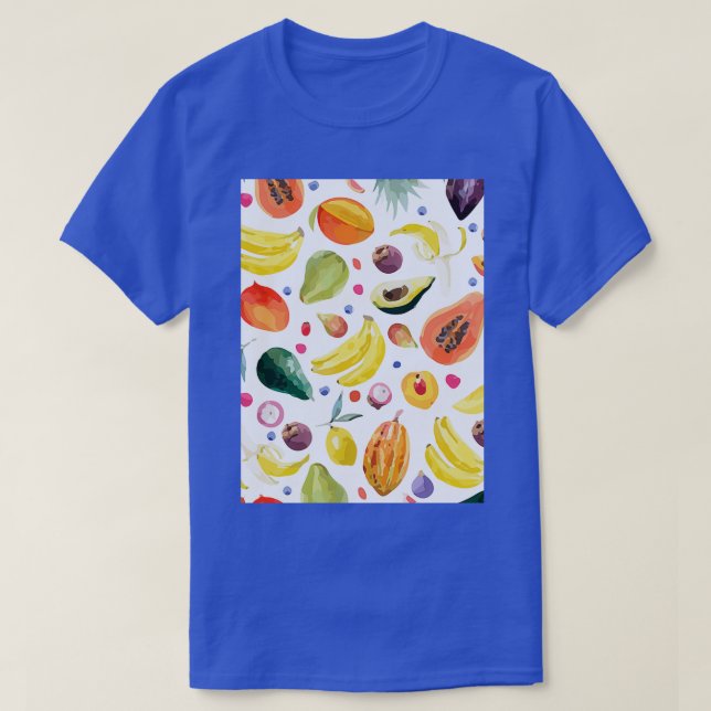 Avocado Exotic Style Drawing T-Shirt (Design Front)