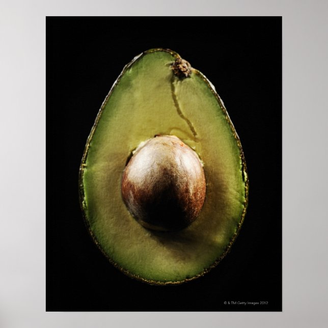 Avocado,Fruit,Black background Poster (Front)
