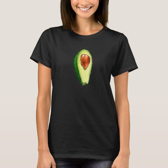 Avocado Fruit DIY Couples Group Party Halloween Co T-Shirt (Front)
