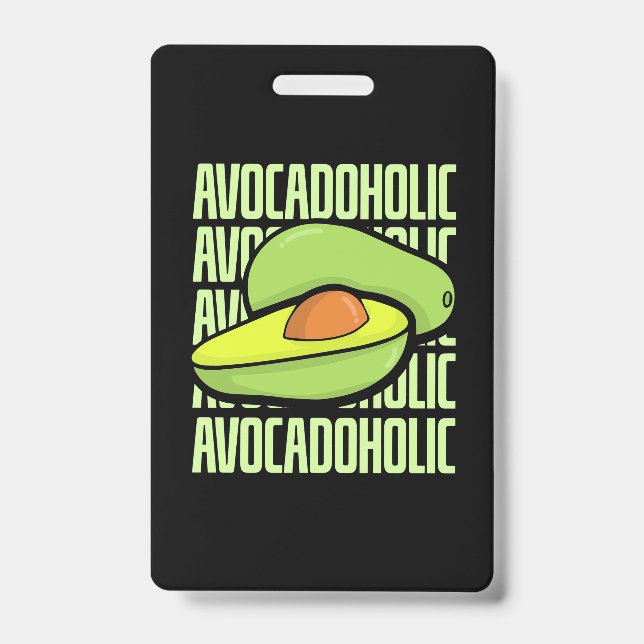 Avocado Fruit Food Badge (Front)