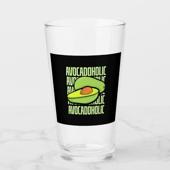 Avocado Fruit Food Glass (Front)