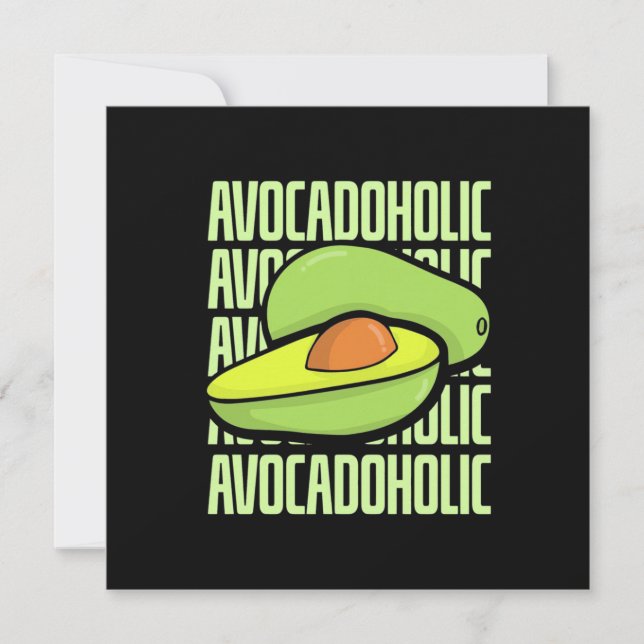 Avocado Fruit Food Invitation (Front)