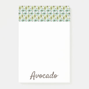 Avocado Fruit Pattern Post-it Notes