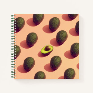 Avocado Fruit Potrait Notebook