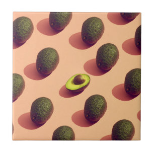 Avocado Fruit Potrait Tile