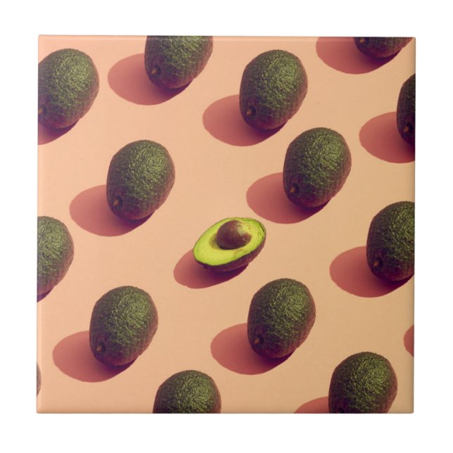 Avocado Fruit Potrait Tile (Front)