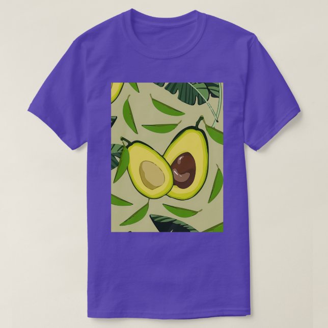 Avocado Fruits Talented Texture T-Shirt (Design Front)