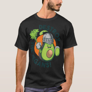 Avocado Funny avocado knight stick sword Destroy t T-Shirt