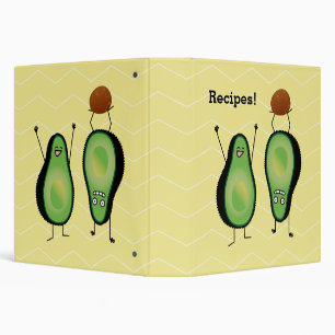 Avocado funny cheering handstand green pit binder