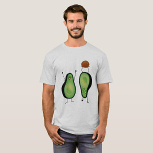 Avocado funny cheering handstand green pit T-Shirt