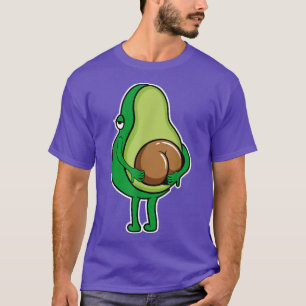 Avocado Funny Scratch Butt Avocado Lover Vegan  T-Shirt
