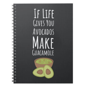 Avocado Gifts Guacamole Trendy Happy Fruit Vegan Notebook