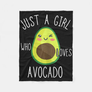 Avocado Girls Sweet Avocado Fruit Lovers Summer Fr Fleece Blanket