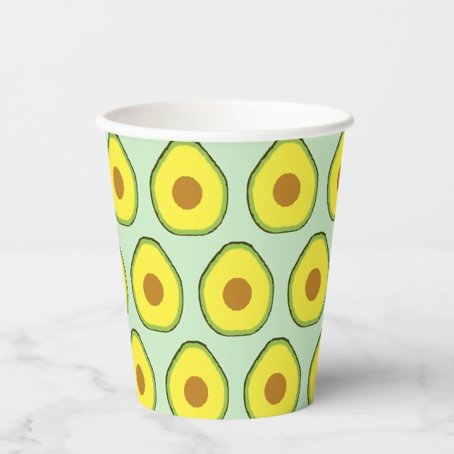 Avocado Glass Paper Cups (Front)