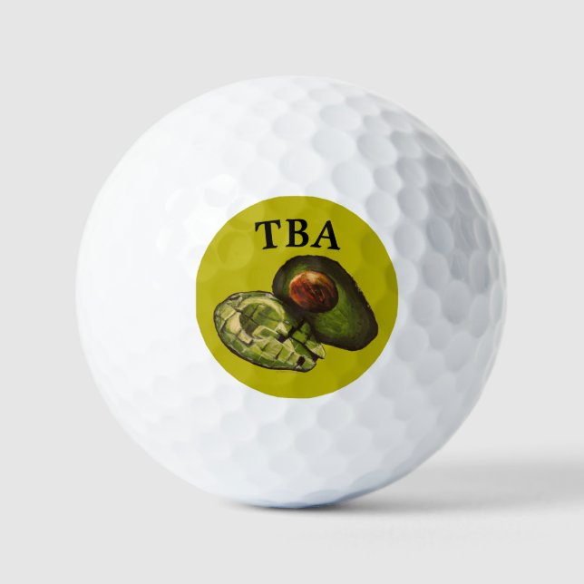 Avocado Golf Balls (Front)
