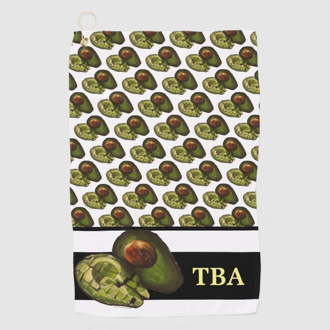 Avocado Golf Towel (Front)