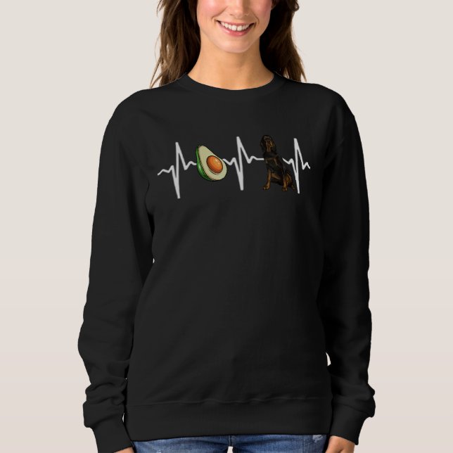 Avocado Gordon Setter Heartbeat Dog Sweatshirt (Front)