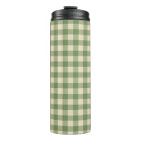 Avocado Green Cottagecore Gingham Check Plaid
