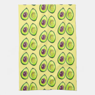 Avocado Green Vegan Foodie Vegeterian Foodie Kitchen Towel