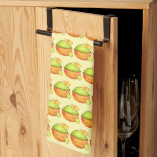 Avocado Guacamole And Tortilla Chips Kitchen Towel