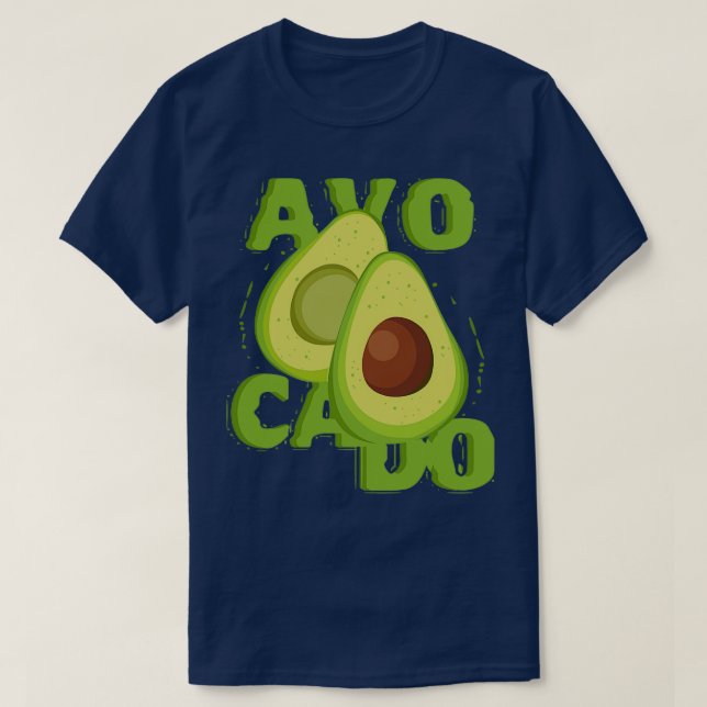 Avocado Guacamole T shirt (Design Front)