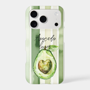 Avocado Heart Green Stripes