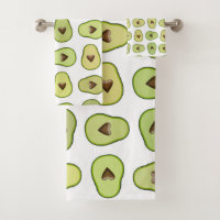 Avocado Heart Healthy Fruit Fun Whimsical  Pattern