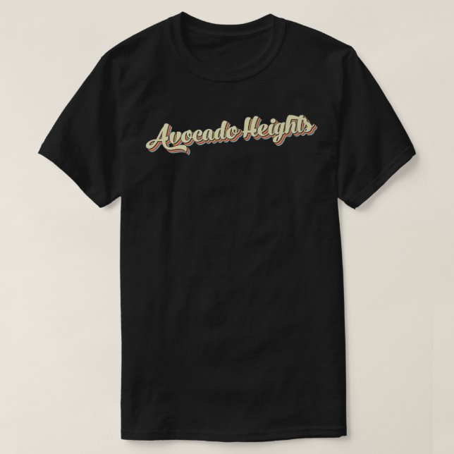 Avocado Heights TShirt Retro Art Baseball Police V (Design devant)