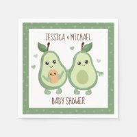 Avocado Holy Guacamole Baby Shower Napkins